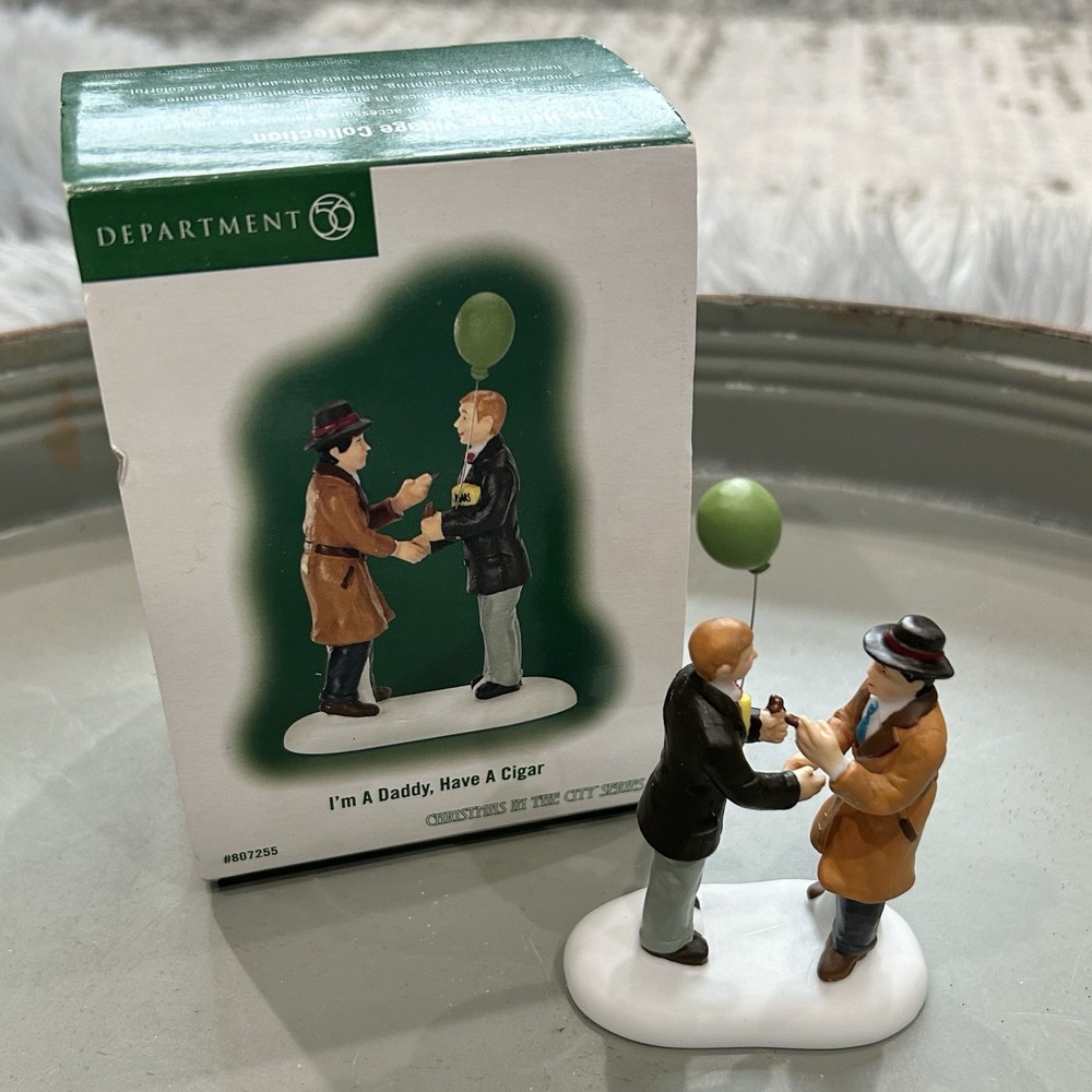 Department 56‎ - Christmas In The City "I'm A Daddy, Have A Cigar" - New In Box